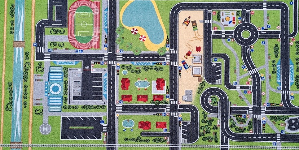 Didaktický koberec Doprava ve městě