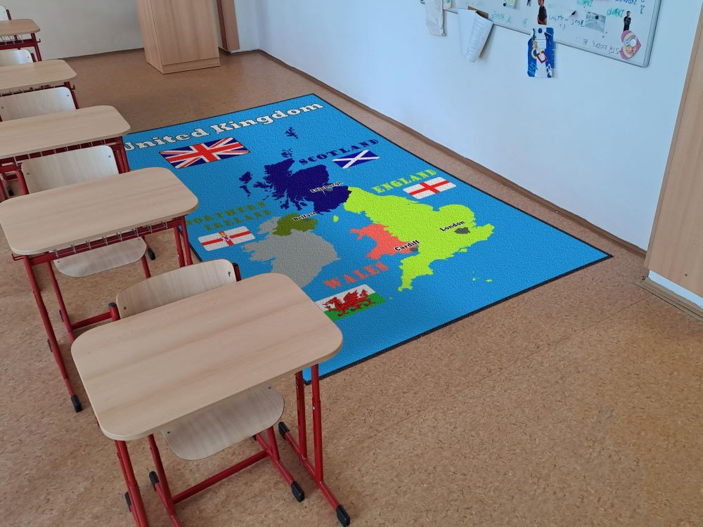 Didaktický koberec ZEMĚ SPOJENÉHO KRÁLOVSTVÍ (anglicky)