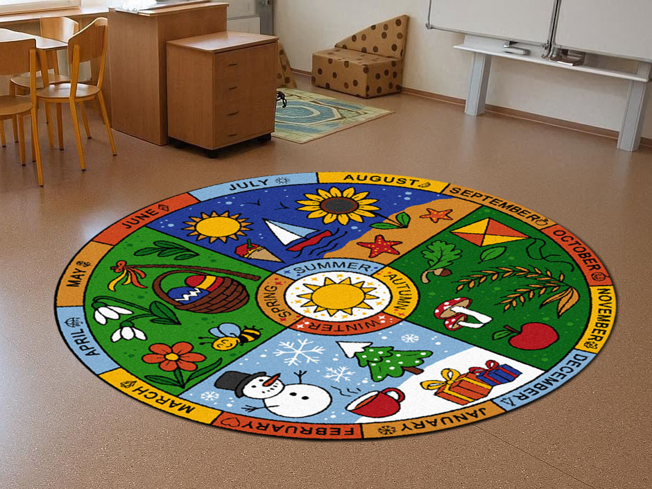 Didaktický koberec ROČNÍ OBDOBÍ (anglicky)